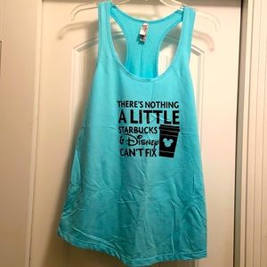 Disney and Starbucks tank top
